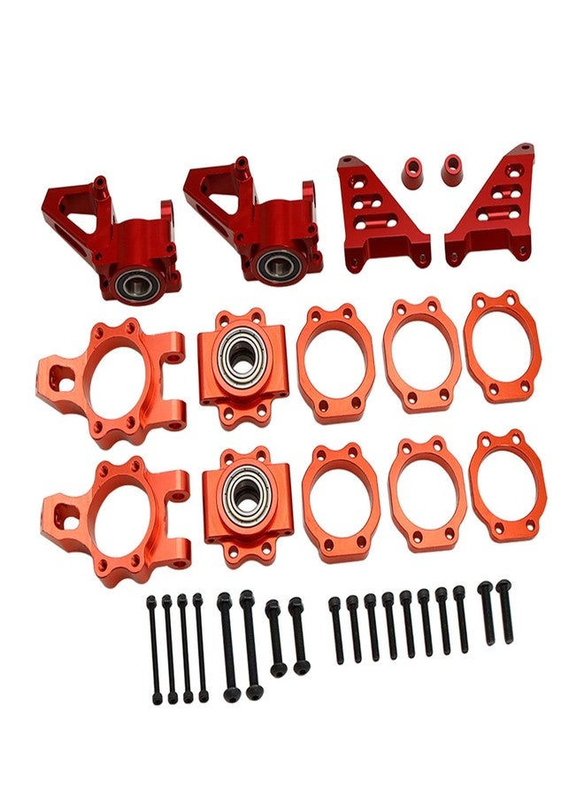 FLMLF مجموعة حامل محور العجلة الأمامية والخلفية المصنوعة من سبائك الألومنيوم بتقنية CNC من FLMLF لسيارات التحكم عن بعد بمقياس 1/5 من طرازات HPI وROFUN وROVAN وKM Baja 5B و5T و5SC - Image 5