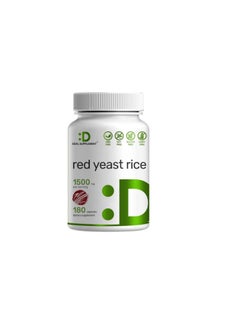 DEAL SUPPLEMENT Red Yeast Rice 1500Mg 180 Capsules Support Healthy Internal Circulation & Promote Blood Circulation No Citrinin Premium Red Yeast Rice Capsules  - Image 1