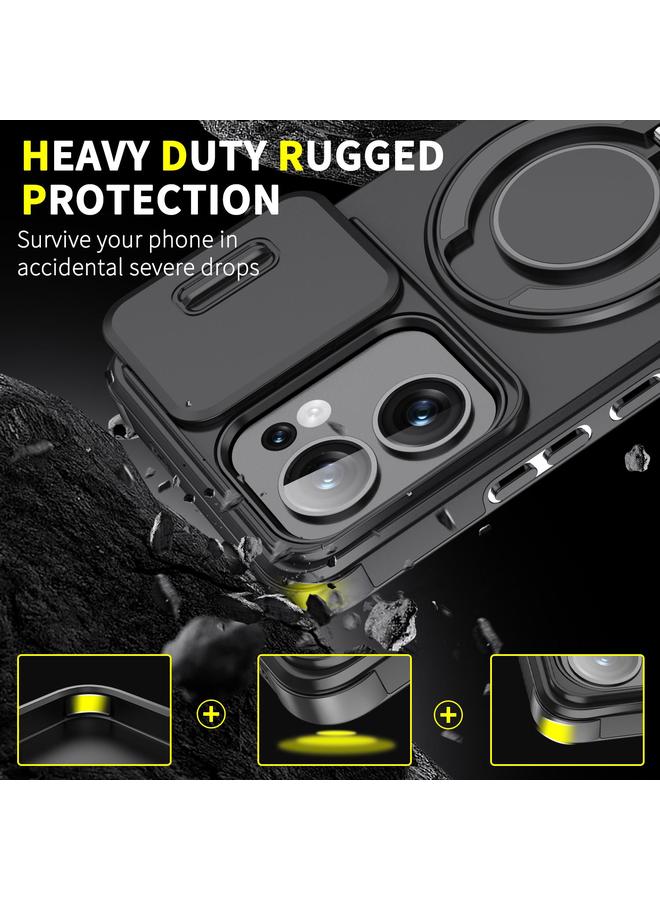 S-TOP Case For OPPO Reno13 F 5G Sliding Camshield Ring Holder Phone Case - Image 2