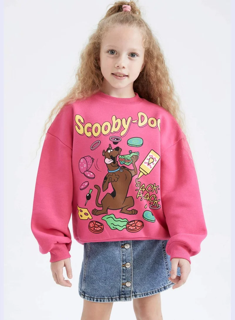 DeFacto Girl Scooby Doo Licenced Oversize Fit Crew Neck Long Sleeve Knitted Sweatshirt