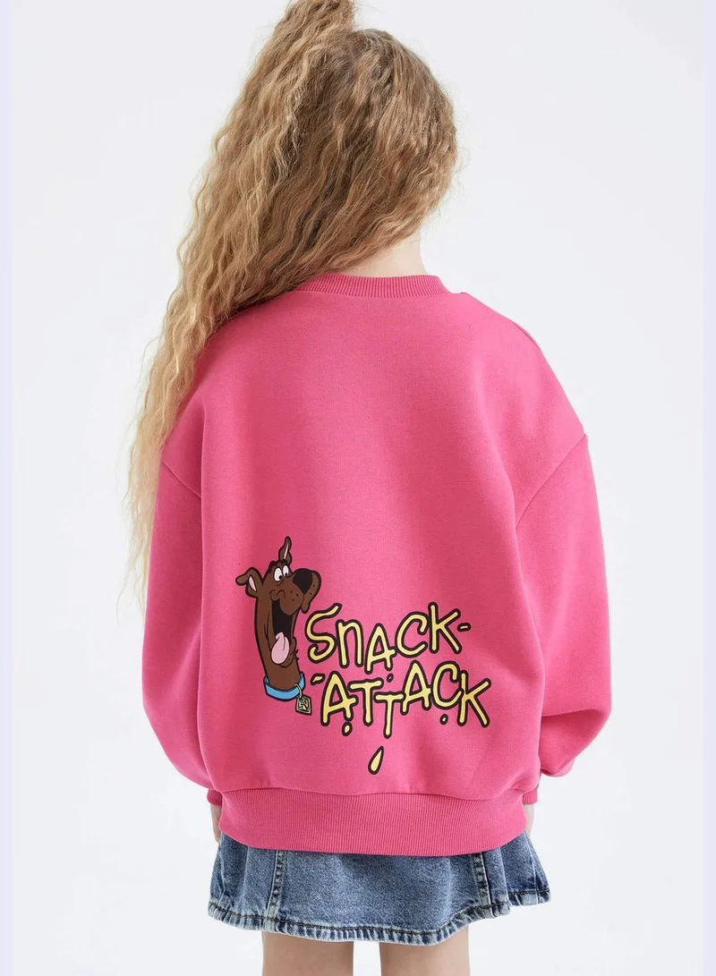 DeFacto Girl Scooby Doo Licenced Oversize Fit Crew Neck Long Sleeve Knitted Sweatshirt
