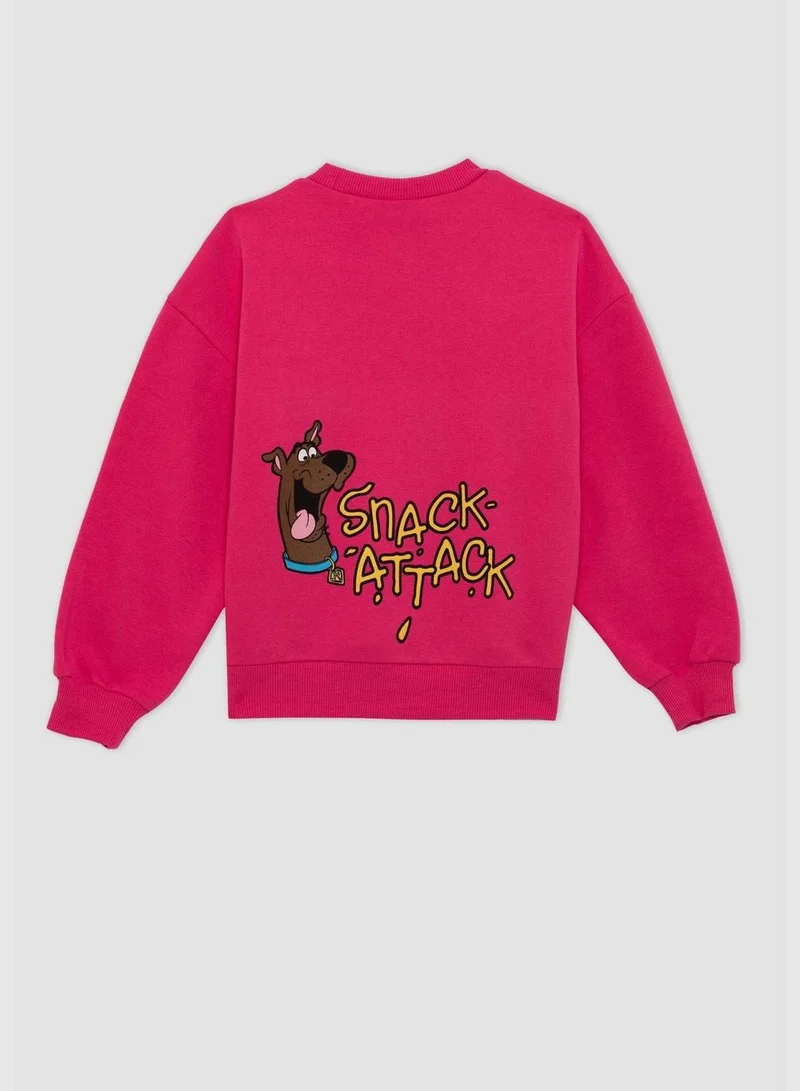 DeFacto Girl Scooby Doo Licenced Oversize Fit Crew Neck Long Sleeve Knitted Sweatshirt