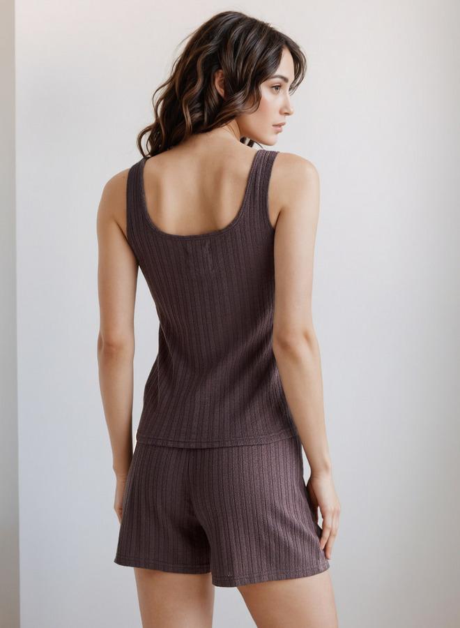 سبلاش فيڤ طقم بيجامة قصير بلوزة بلا أكمام وشورت - Image 3