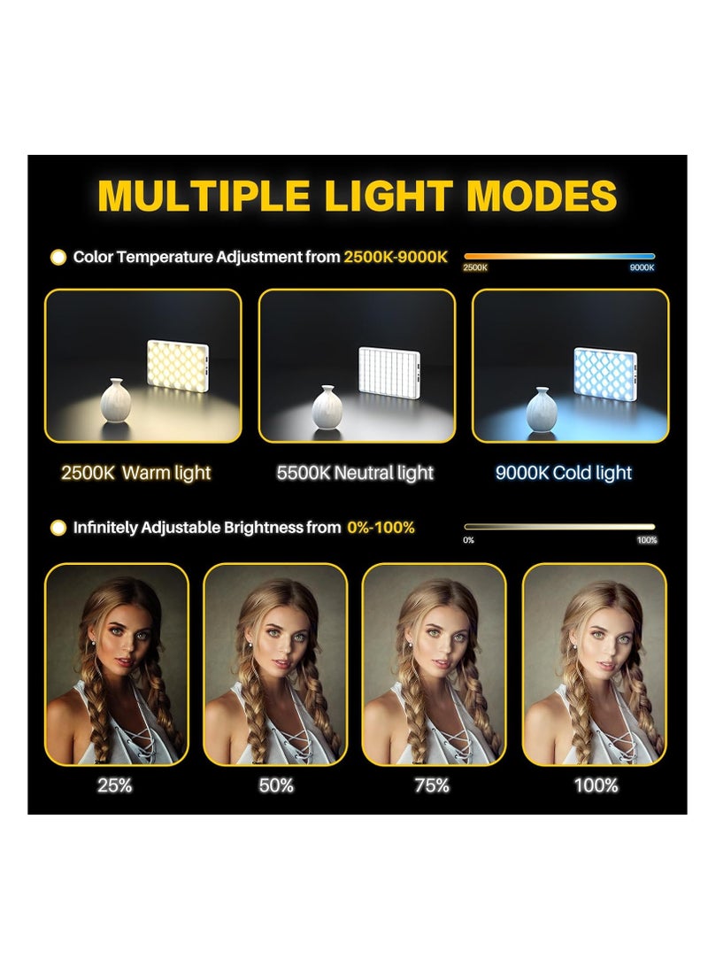 NNEWVANTE Phone Light with Cell Phone Clip, 80 LED Selfie Light for iPhone with 3 Lights and Infinite Adjustment Modes, 2000mAh Phone Light Clip for Cell Phones,Laptop, TikTok, Makeup, Live Broadcast(white)  - Image 4