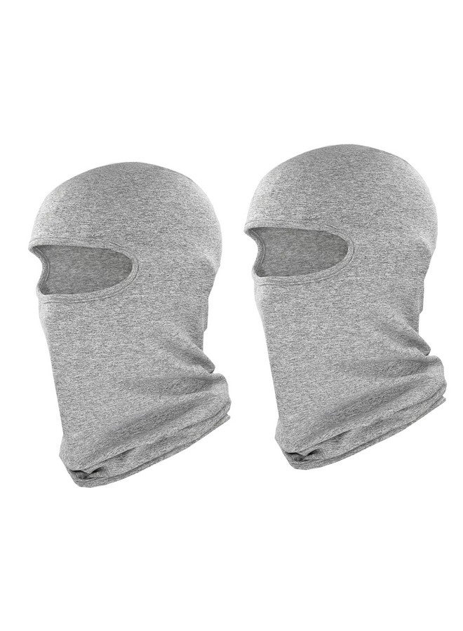 PrimeBox Full Cover Face Mask Cotton Fabric Bike Riding Washable Dust Protection Balaclava for Men Women Neck Gaiter Helmet Liner Pack of 2 Rider Accessories (Grey) - Image 4
