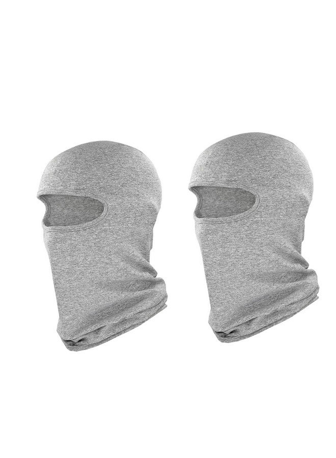 PrimeBox Full Cover Face Mask Cotton Fabric Bike Riding Washable Dust Protection Balaclava for Men Women Neck Gaiter Helmet Liner Pack of 2 Rider Accessories (Grey) - Image 3