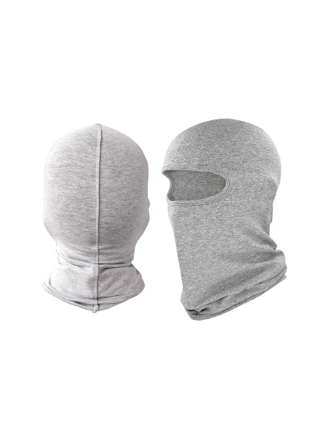 PrimeBox Full Cover Face Mask Cotton Fabric Bike Riding Washable Dust Protection Balaclava for Men Women Neck Gaiter Helmet Liner Pack of 2 Rider Accessories (Grey) - Image 5
