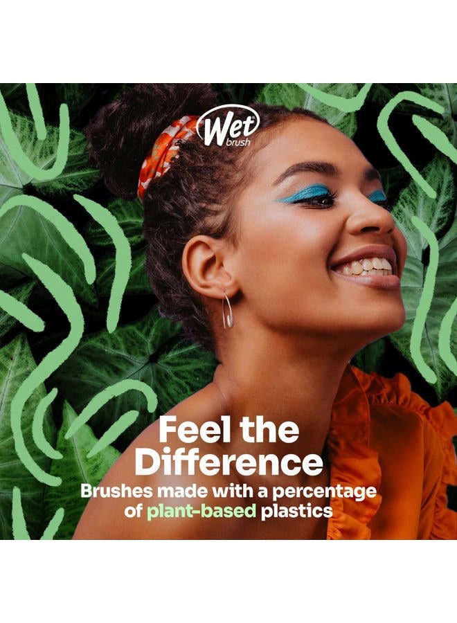 Wet Brush فرشاة فك تشابك الشعر الخضراء، وردي - فرشاة فك تشابك الشعر - شعيرات IntelliFlex فائقة النعومة تنزلق عبر التشابكات وتفك العقد برفق مع تقليل الألم، وتقصف الأطراف، والتكسر - Image 5