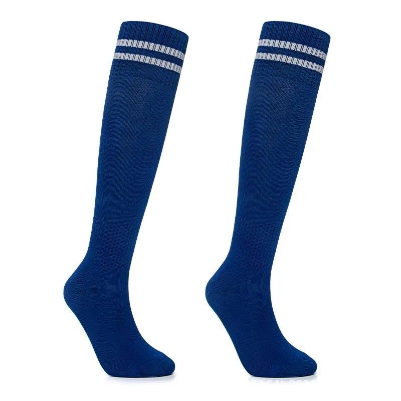 10 Pairs Kids Over-the-Knee Thin Breathable Soccer Socks for Boys & Girls, Multipack Football Sports Socks - Image 1
