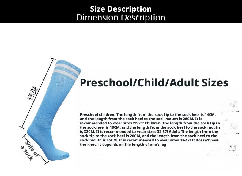 10 Pairs Kids Over-the-Knee Thin Breathable Soccer Socks for Boys & Girls, Multipack Football Sports Socks - Image 4