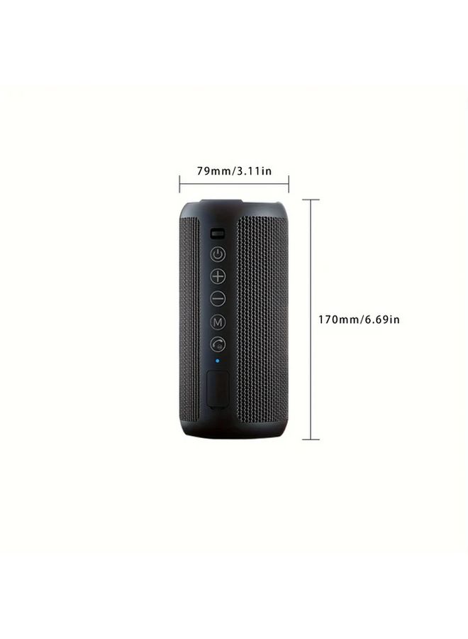 Wireless Speaker 24W Portable Bluetooth Speaker Deep Bass RGB Lights Dual Pairing 30H Playtime Outdoor Party Home Blue - Image 3
