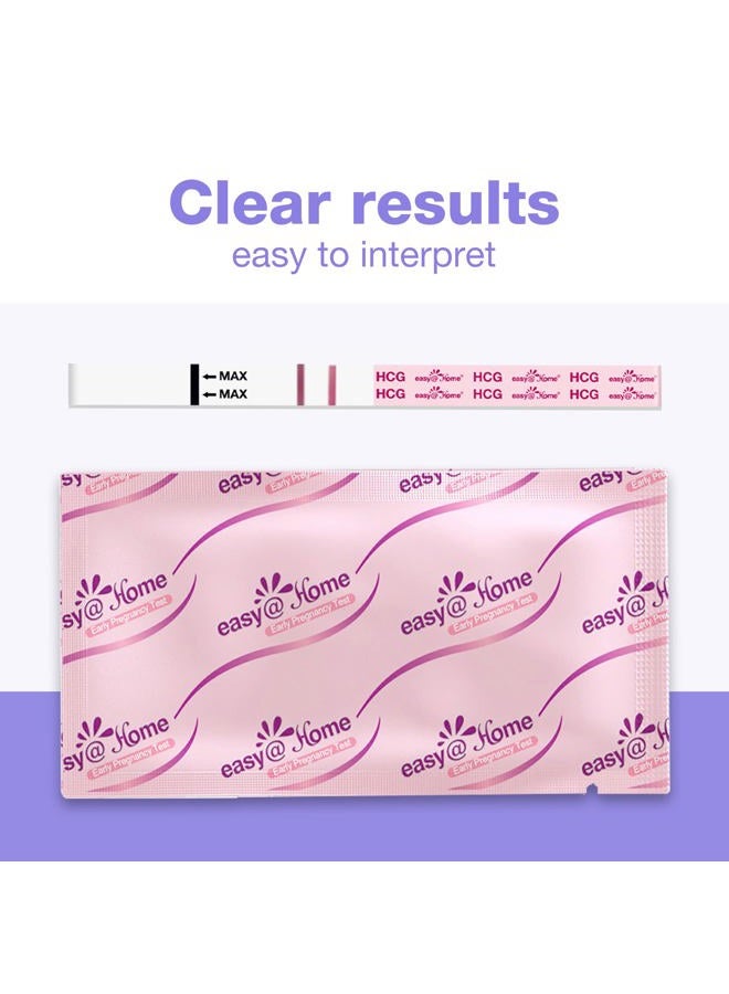 Easy@Home Pregnancy Test Strips: 50 Pack HCG Test Strips - Early Detection Bulk Pregnancy Tests Kit | EZW1-S:50 - Image 2