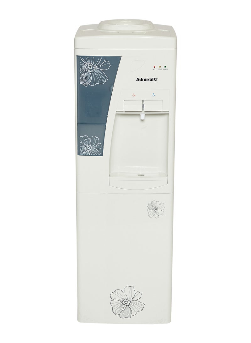 Admiral Hot and Cold Two Tap Water Dispenser with Refrigerator & Cup Holder, Automatic Thermostat Technology with Stainless Steel Water Tank, Anti-Bacterial System 1 Year Warranty ADWD2TR White - Image 1