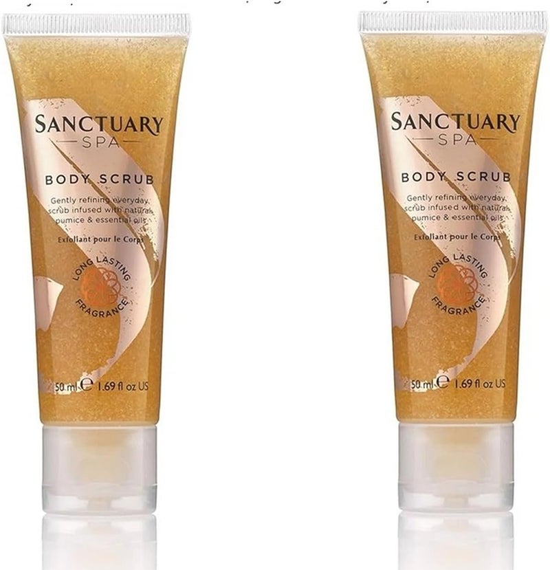 Sanctuary Mini Spa Essentials Body Scrub 50Ml Pack of 2