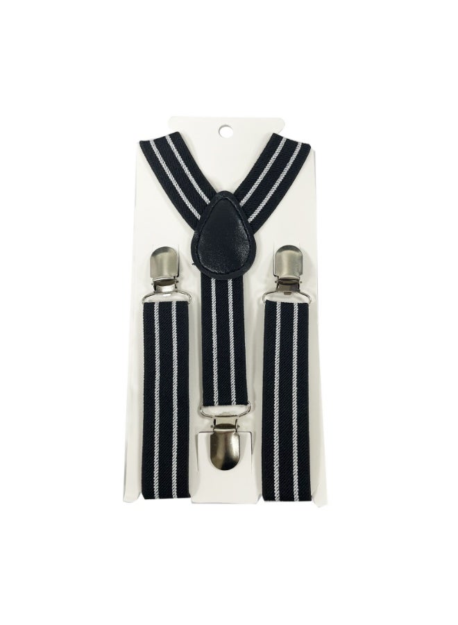 Adjustable Y Strong Clips Suspenders for Boys,Kids,Toddler,Girls,Infants and Baby（Black、White） - Image 4