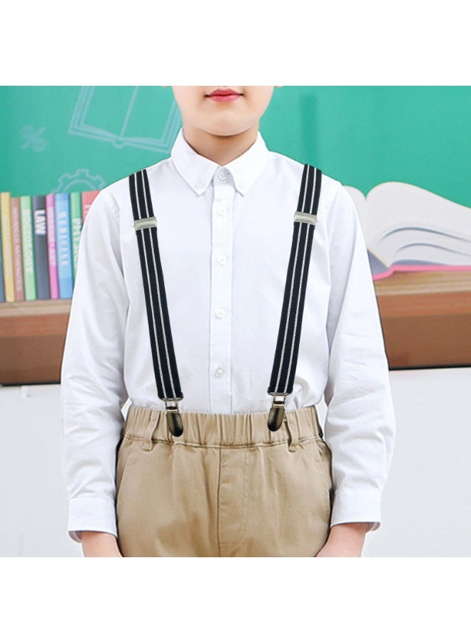 Adjustable Y Strong Clips Suspenders for Boys,Kids,Toddler,Girls,Infants and Baby（Black、White） - Image 5