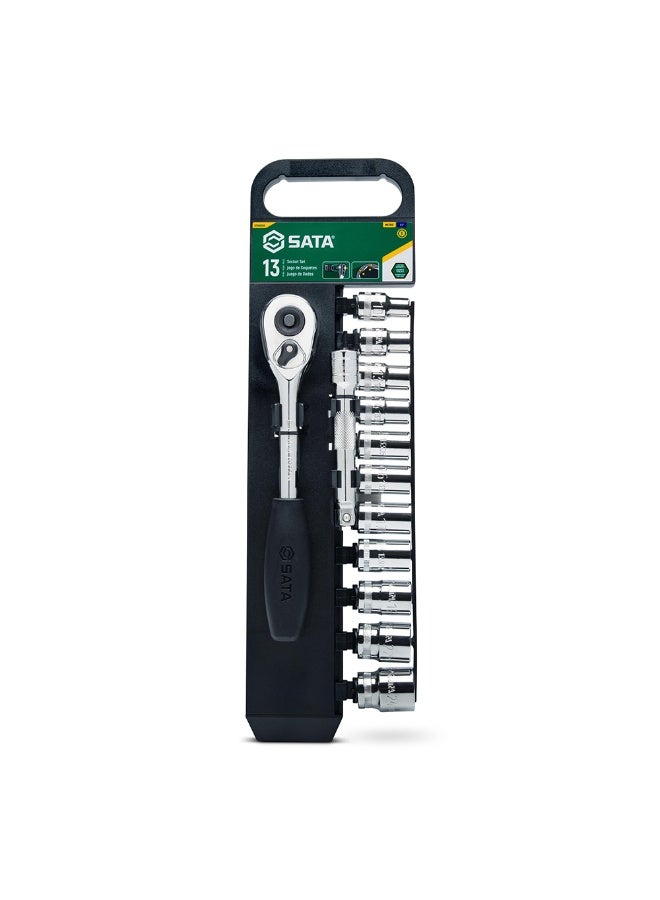SATA ST09525G 13-Piece 1/2" Drive 6 Point Metric Socket Set - Image 1
