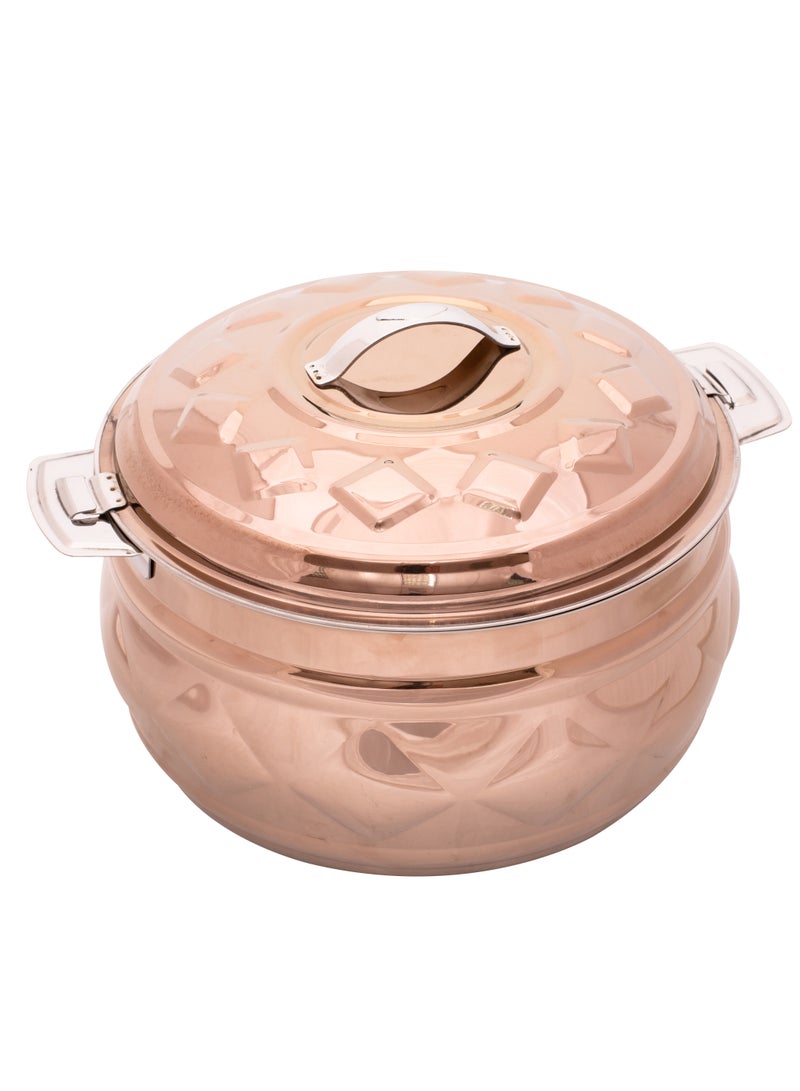 ZOLTEN Stainless Steel New Diamond Hotpot 7.5 Liters Rose Gold Colour - Image 1