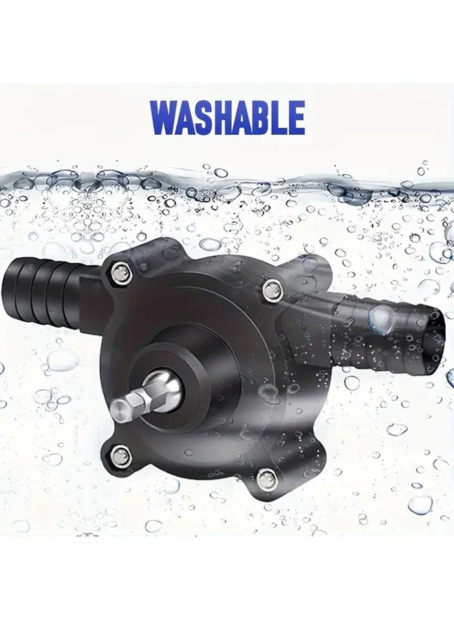 Heavy Duty Portable Drill Pump For Water Transfer Oil Diesel Gasoline 1 Set - Image 5