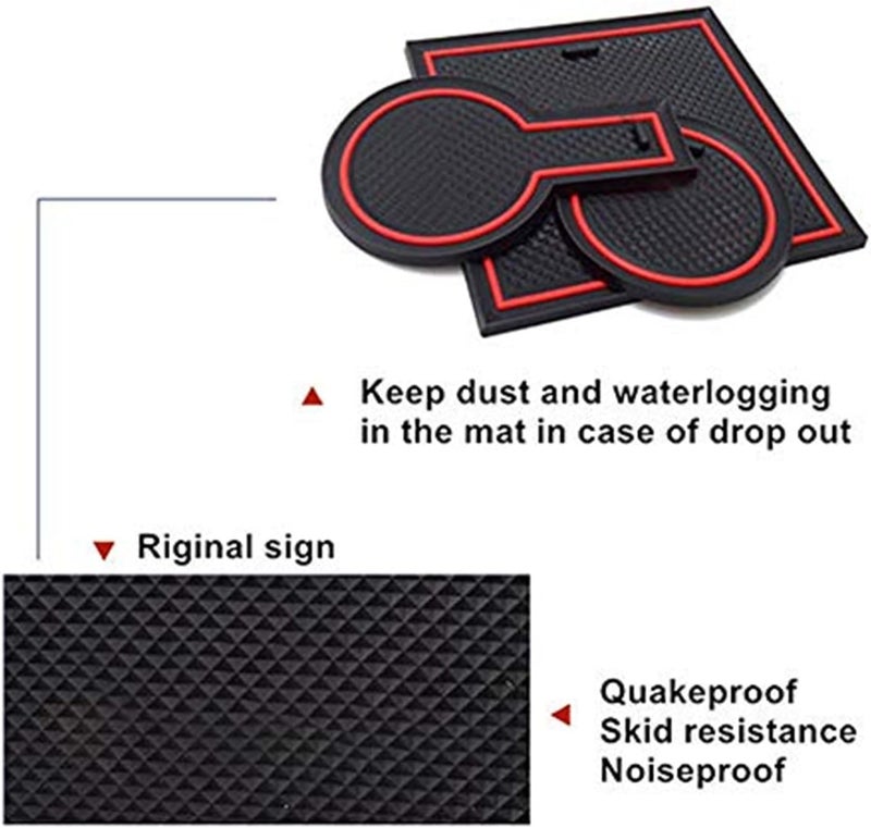 DEMULAX Non-Slip Rubber Mats for Golf 7 R GTD GTI GTE - Image 3