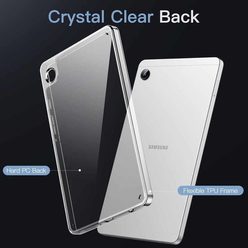 Jetech Clear Case For Samsung Galaxy Tab A9 8.7-Inch, Anti-Yellowing Transparent Shockproof Slim Tablet Cover With Hard Pc Back And Soft Tpu Bumper Clear - Image 3