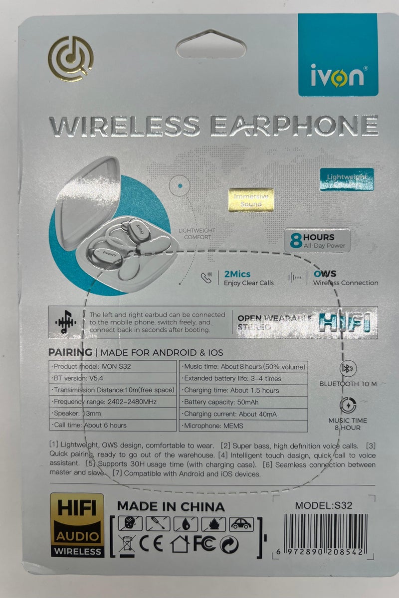 IVON WAIRELESS EARPHONE S32 OPEN WEARABLE STEREO - Image 2