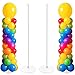 Tamodan Adjustable balloon column kit set of 2 78 Inch balloon tower Reusable Metal Telescopic Designballoons tower stand for Weddings Birthdays Baby Showers Graduation Events - Image 3