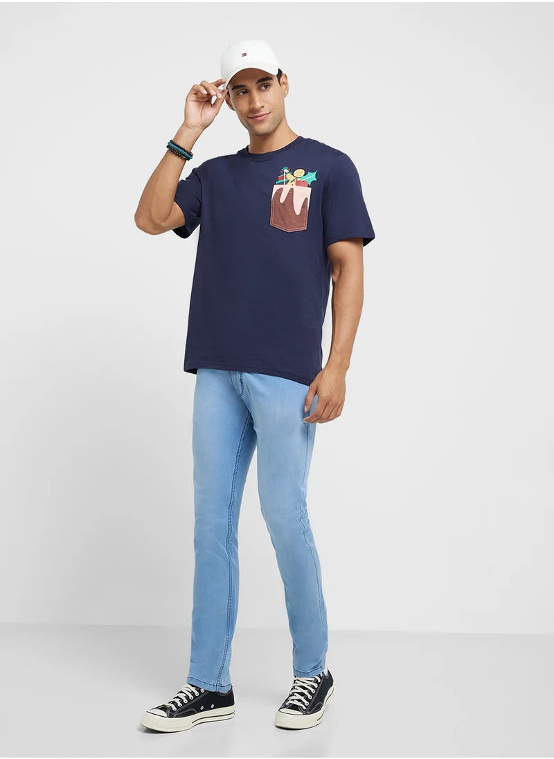 سفنتي فايف Slim Fit Jeans