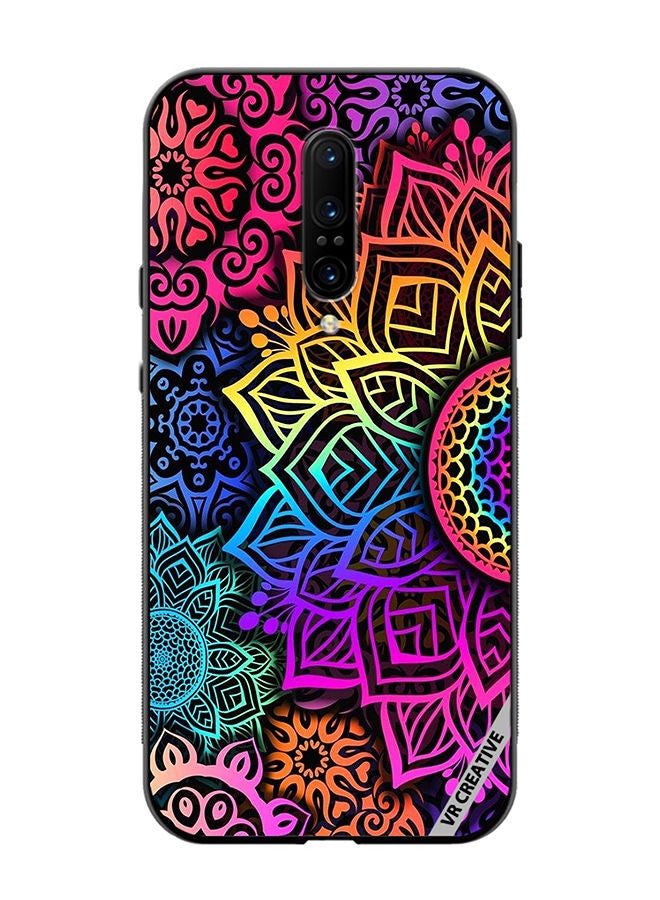VR CREATIVE Protective Case Cover For OnePlus 7 Pro Mandala Design Multicolour - Image 1