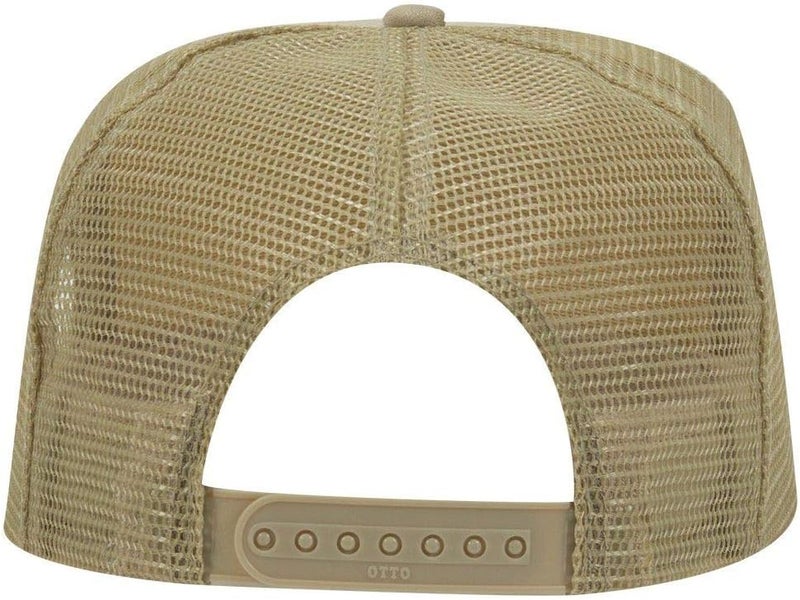 OTTO Polyester Foam Front 5 Panel High Crown Mesh Back Trucker Hat - Image 2