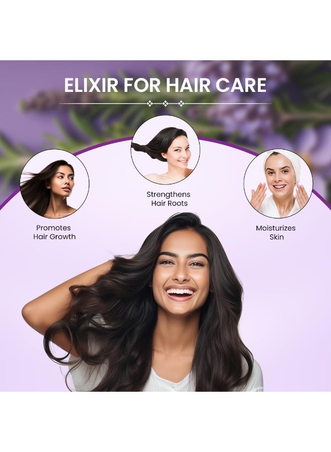 Sesa Ayurvedic Rosemary Hair Oil with Castor Oil & Sesame, Hibiscus For Hair Growth Strengthens Roots Controls Hair Fall and Moisturising Dry Skin - 200ml - Image 2