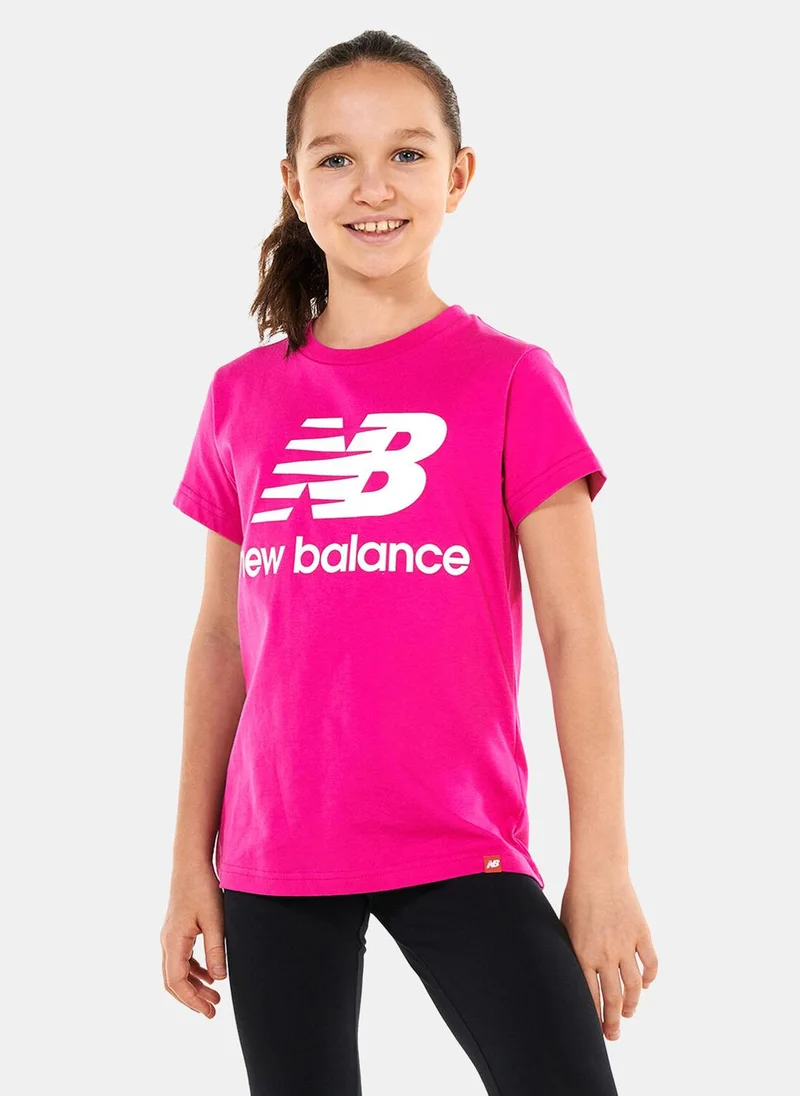 New Balance Kids' Essentials Stacked Logo T-Shirt