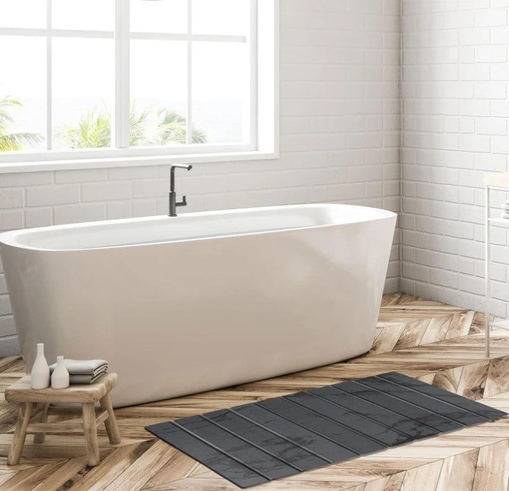 Y&D Large Foldable Diatomaceous Earth Drying Mat - Absorbent Stone Bath Mat for Kitchen Counter & Bathroom - Quick Dry, Anti-Slip - Image 3