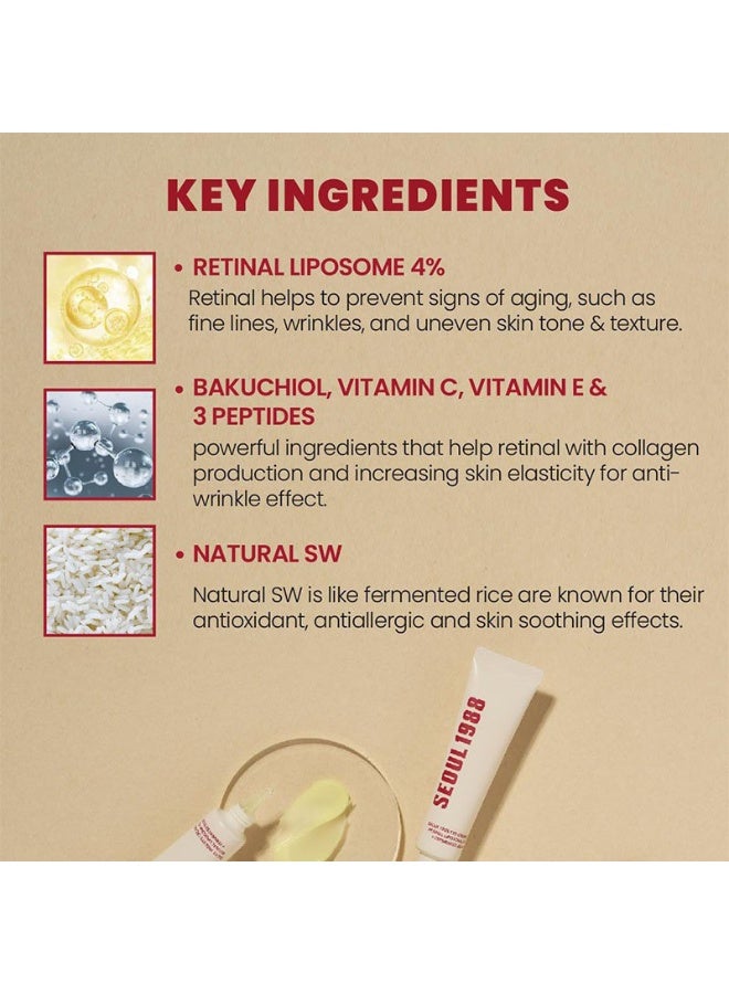 K-SECRET 2% Retinaldehyde Liposome Essence + 4% Retinaldehyde Liposome Eye Cream Set，Tensive Anti-Wrinkle & Brightening - Image 5