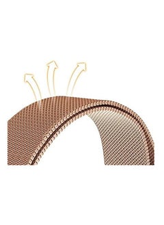 VINSOC Milanese Mesh Loop Band for Fitbit Versa 3 Rose Gold  - Image 2