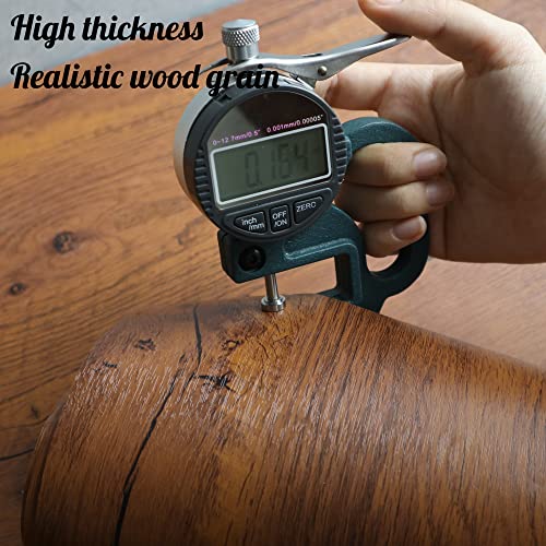 EeeComing Contact Paper Countertop Peel and Stick Wallpaper Wood Brown Wall Paper Wood Grain Contact Papers Removable Wallpaper Waterproof Self Adhesive Wallpapers Roll Brown 78.7Inx24In - Image 2