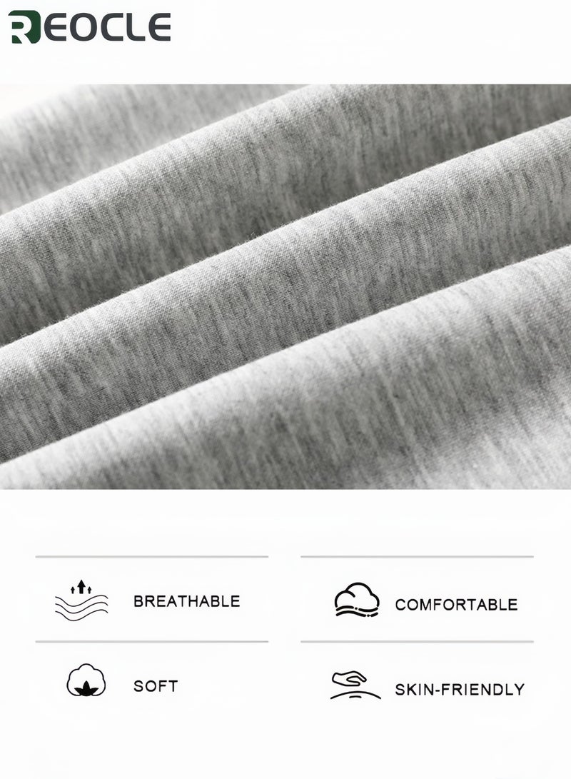 REOCLE Women's Wide Leg Sweatpants High Waisted Baggy Lounge Pants Drawstring Athletic Flared Joggers with Pockets for Yoga Gym Lounge Wear - Image 5