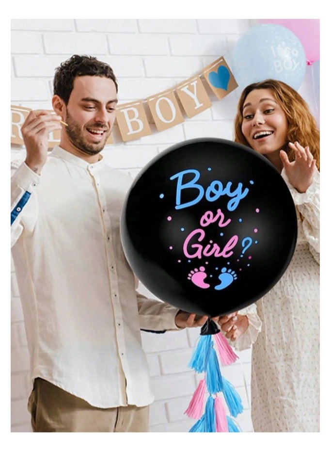 Gender Reveal Balloons, 36 Inch Boy or Girl Balloons Decoration  - Image 5