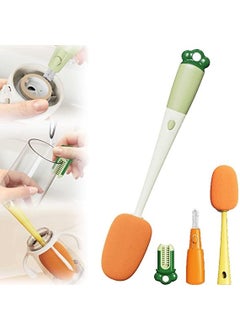 Whixant Whixant 3 in 1 Multifunctional Kitchen Cup Cleaning Brush Soft Sponge Cleaning Brush Multipurpose Bottle Cleaner Cup Cover Lid Groove Cleaner Home Kitchen Washing Tool 1 Pc 