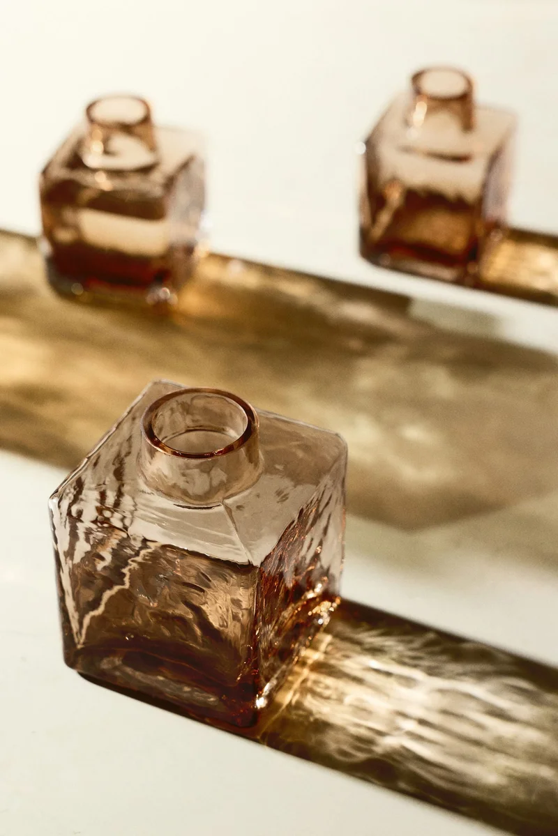 H&M Textured-glass bud vase