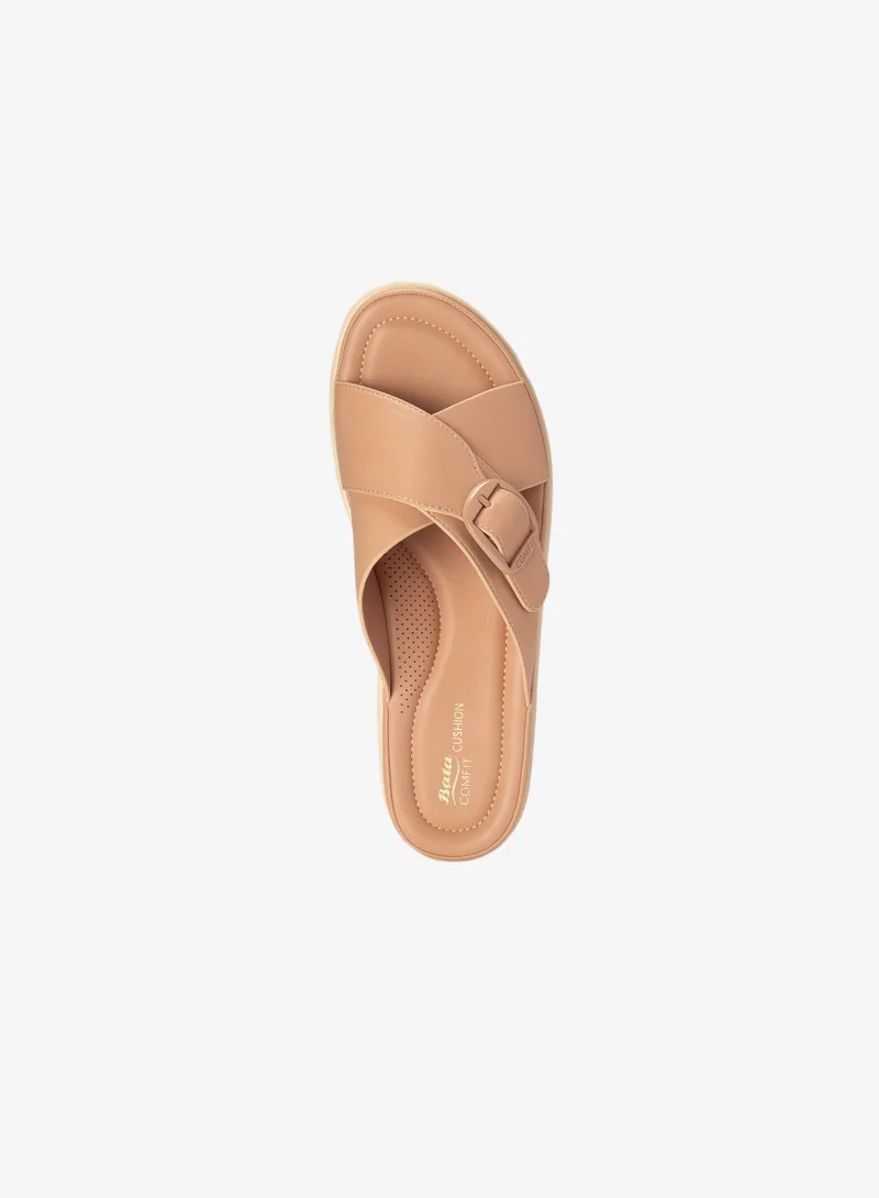 Bata Pink Comfit Criss Cross Strap Sandals for Women | Best Price UAE