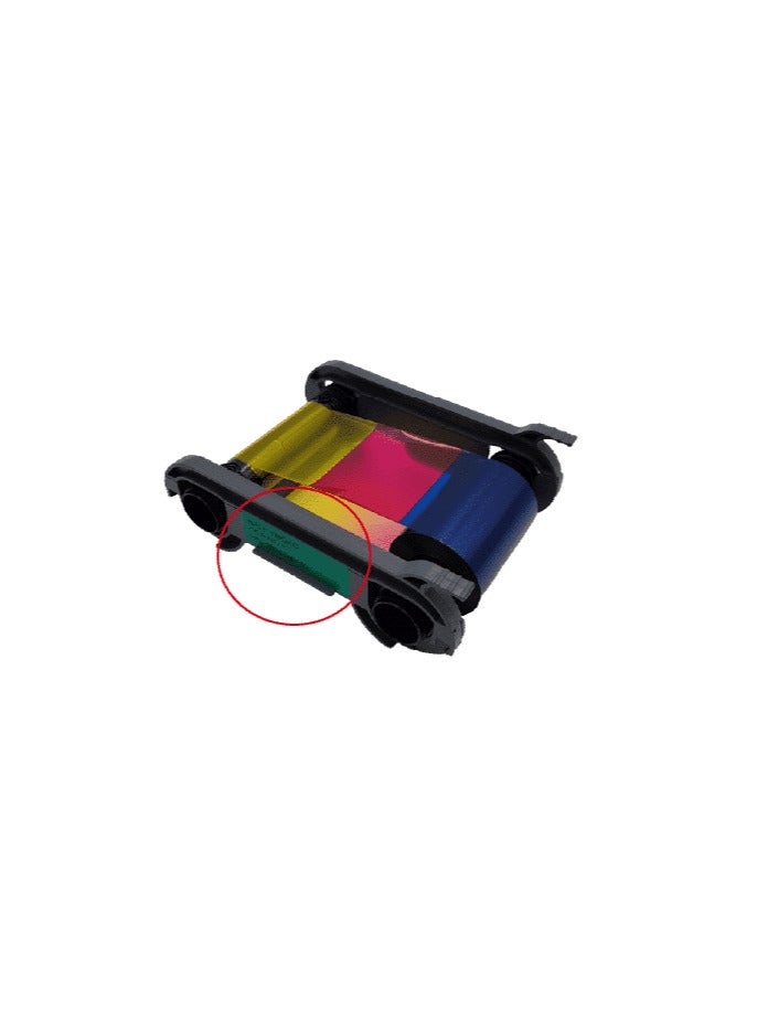 evolis R5F208M100 Evolis YMCKO Consumables Color Ribbon, Primacy 2 Compatible, 300 Prints - Image 3