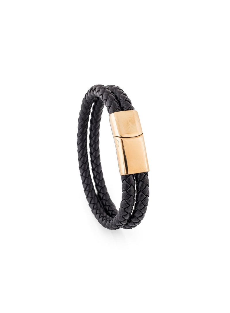 osir Elegant Men’s Genuine Leather Bracelet - Image 1