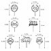 RASSLISA Acrylic Happy Birthday Cake Topper Birthday Cupcake Topper Cake Pick Decorations for Birthday Party Cake Desserts Pastries 4 Colors 7 Styles - Image 2