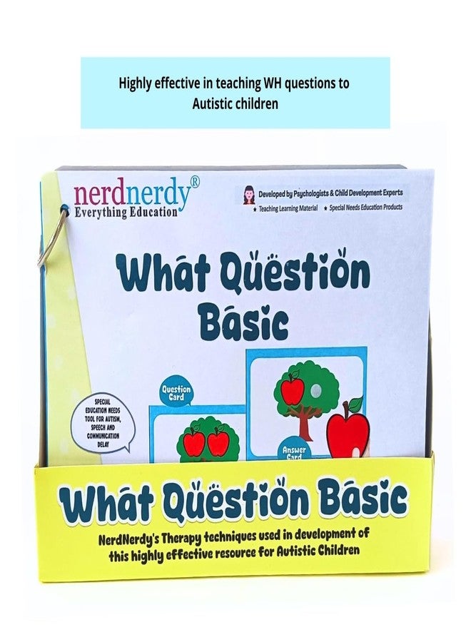 NerdNerdy 'What' Question Basic Level/Reserach Backed/Speech Therapy Material/Autism Toy for Speech Development/Helps in receptive Language/Language & Communication/Sensory Integration. - Image 3