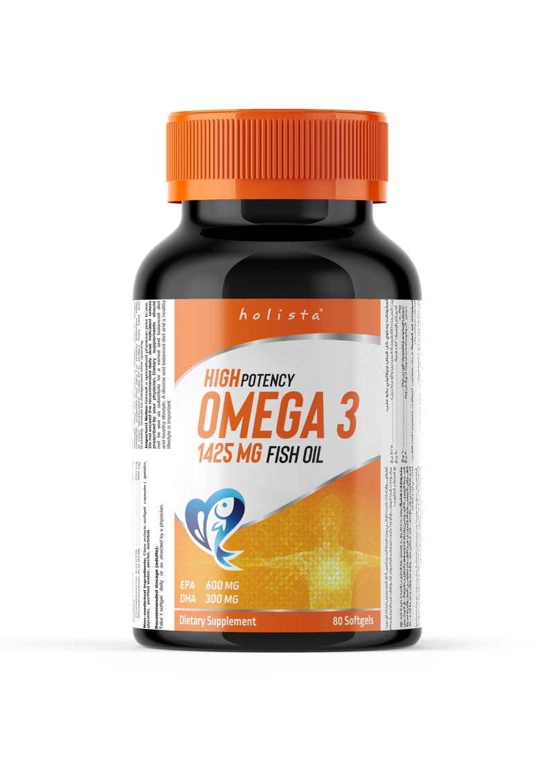 Holista Omega 3, 1425 mg Fish Oil, 80 Softgels - pzsku/ZDB26E5999807F4DEF916Z/45/_/1729340891/f2712ced-42f4-4775-bf6a-63c1c3e76cc2