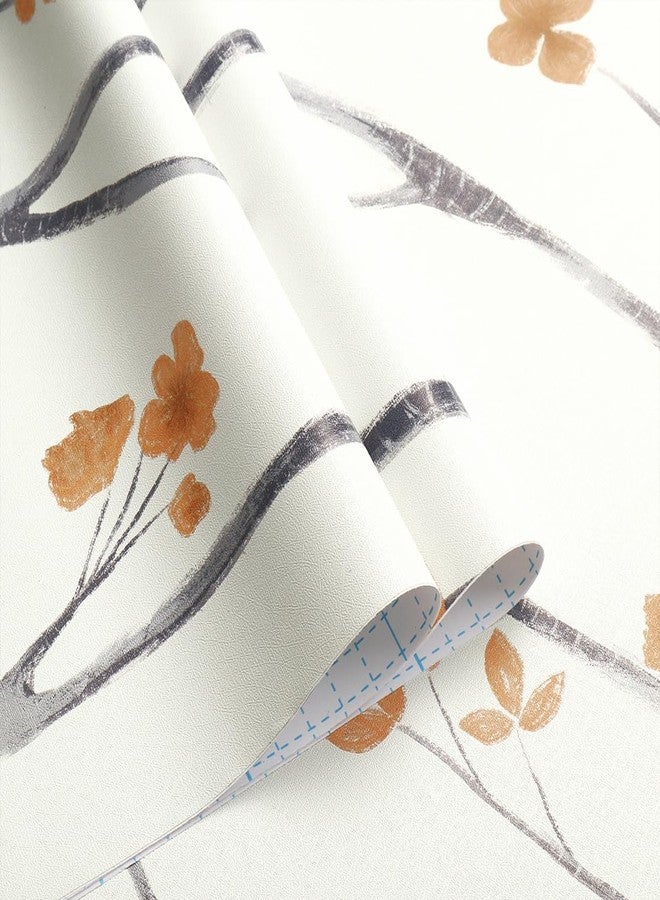 Timeet Peel and Stick Wallpaper Boho Floral Wallpaper Tree Contact Paper Removable Wallpaper 16.14"x118.11" Self Adhesive Wallpaper for Walls Covering Vinyl Roll - Image 4