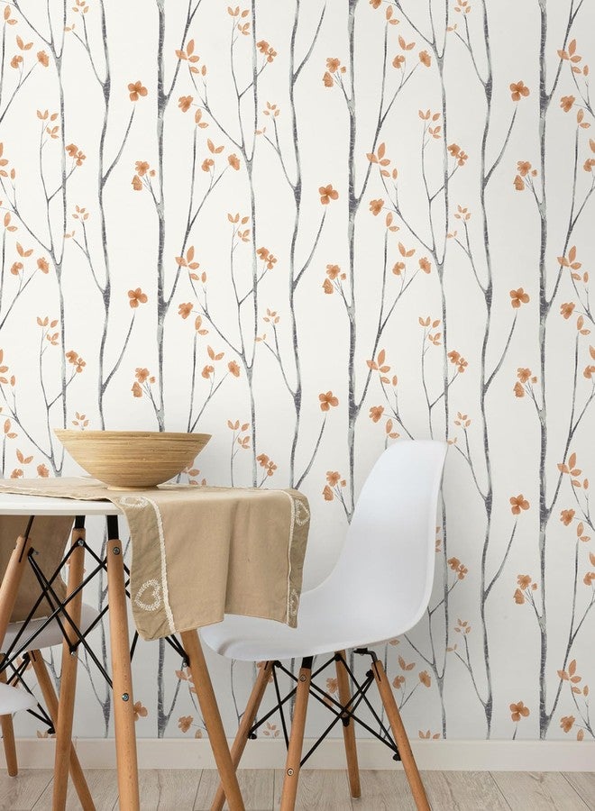 Timeet Peel and Stick Wallpaper Boho Floral Wallpaper Tree Contact Paper Removable Wallpaper 16.14"x118.11" Self Adhesive Wallpaper for Walls Covering Vinyl Roll - Image 5