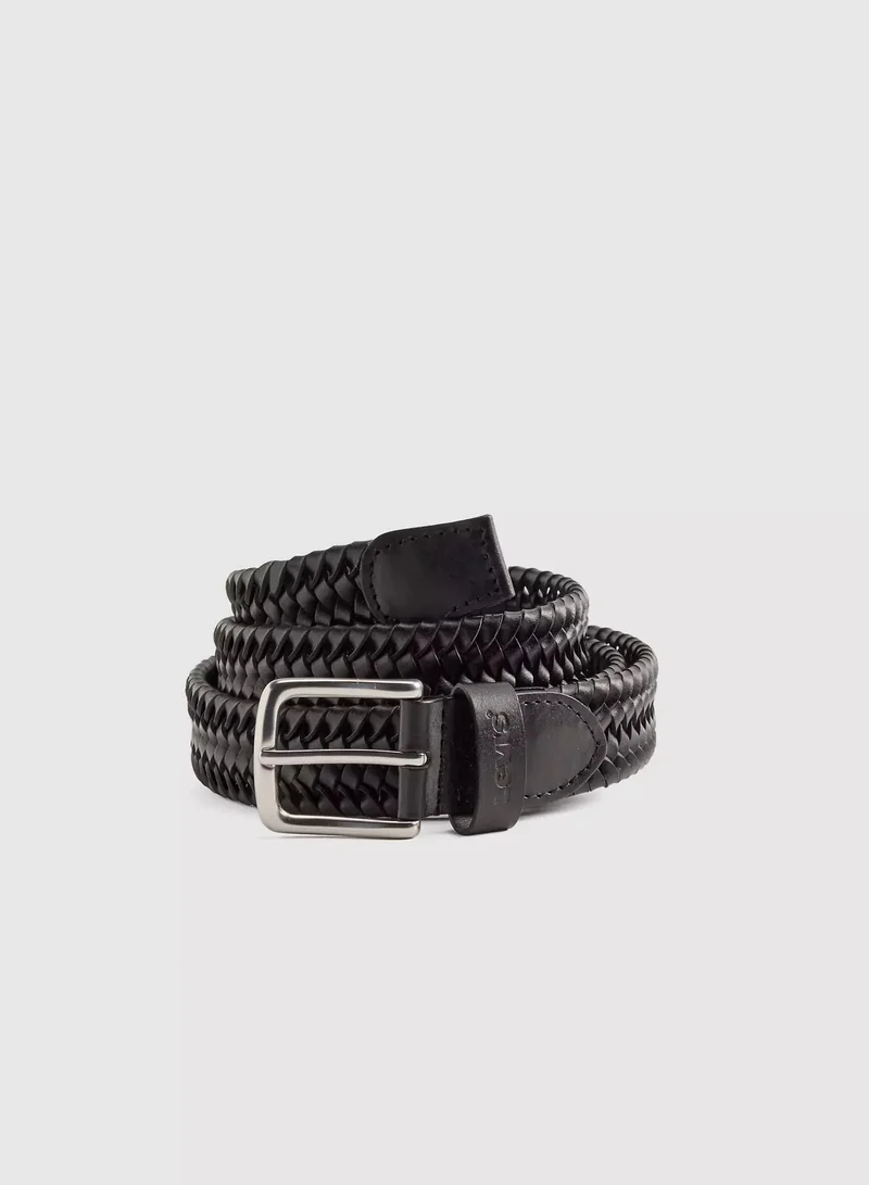 Levi's Men's Stretch Braid Composition Leather Belt