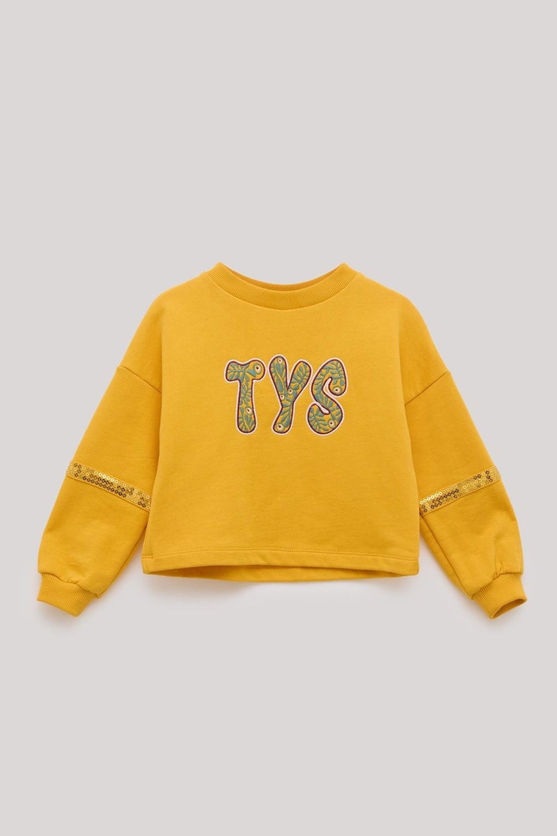 TYESS Bg Store Girl Mustard Sweatshirt  - Image 5